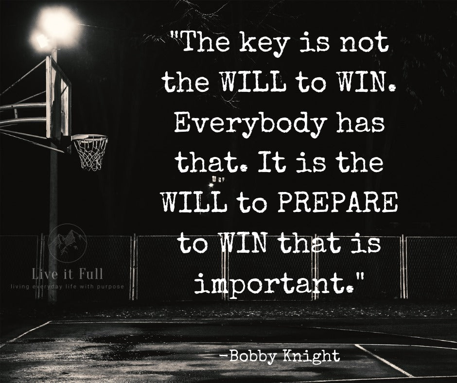 Everyone wants to win...